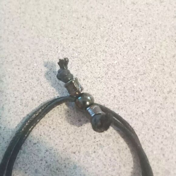 🩷Faux Pearl and Rhinestone Dangle Bracelet ~ Adjustable Fit - Picture 4 of 4